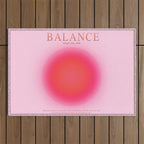 Gradient Angel Numbers: Angel Number 888 - Balance (Pink Palette) Outdoor Rug Gallery Image 1