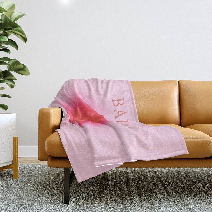 Gradient Angel Numbers: Angel Number 888 - Balance (Pink Palette) Throw Blanket Gallery Image 1