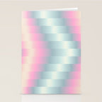 Blurred holographic Zigzag Stationery Card Gallery Image 2