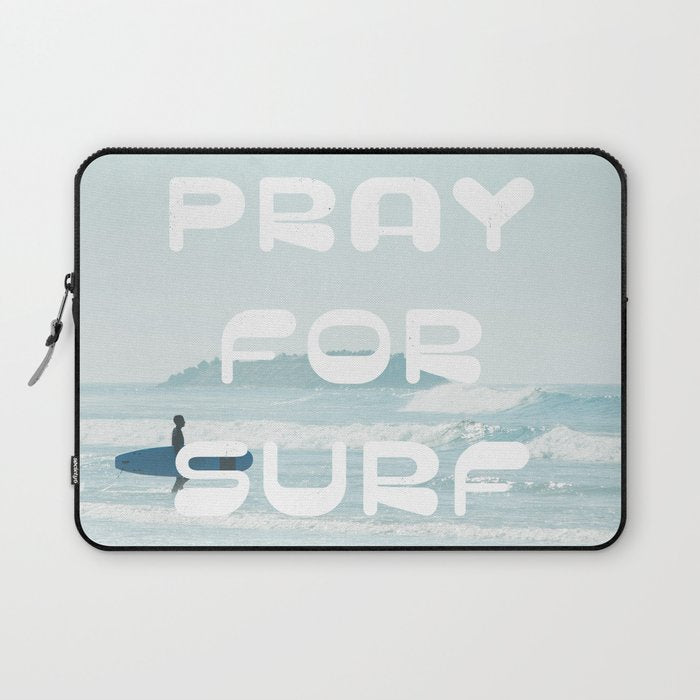 Pray For Surf Laptop Sleeve Gallery Image 1