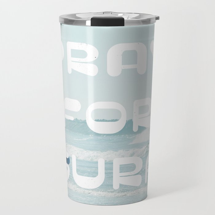 Pray For Surf Travel Mug Gallery Image 1