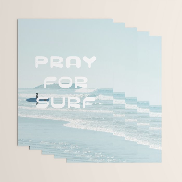 Pray For Surf Wrapping Paper Gallery Image 3