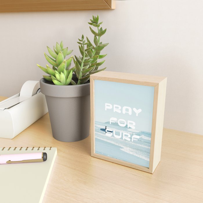 Pray For Surf Mini Art Print Gallery Image 2