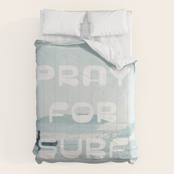 Pray For Surf Comforter Gallery Image 6