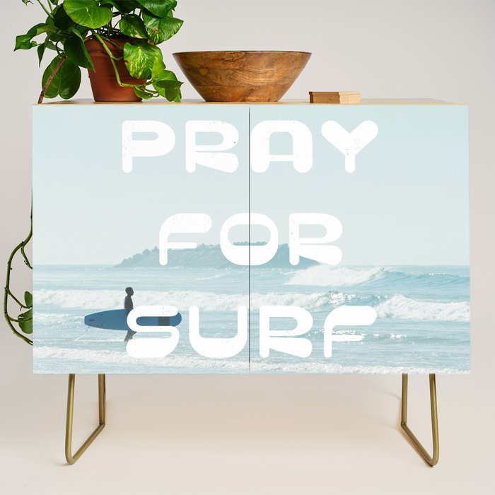 Pray For Surf Credenza Gallery Image 1