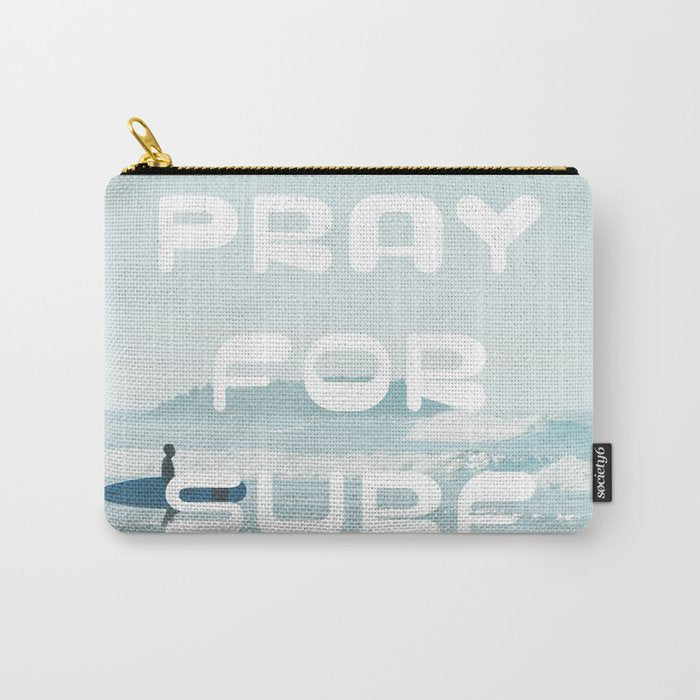 Pray For Surf Carry All Pouch Gallery Image 1