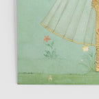 Artist Mughal Title Beauty Holding a Flower Place India Indian Miniature Painting  Poster Gallery Image 3