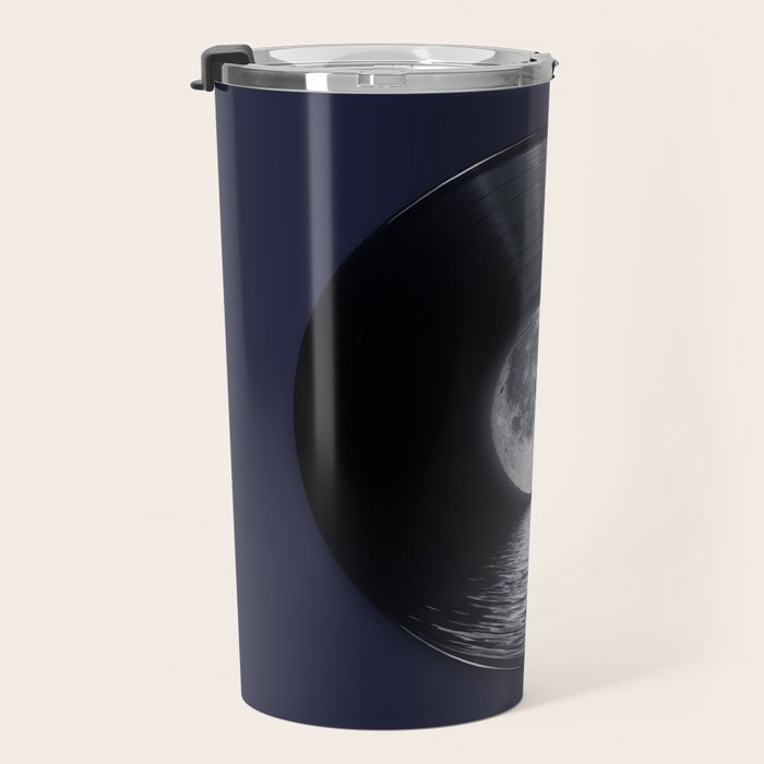 Vinyl moon Travel Mug Gallery Image 3