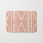 oceania diamond stripes - terracotta Bath Mat Gallery Image 1