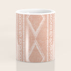 oceania diamond stripes - terracotta Coffee Mug Gallery Image 4