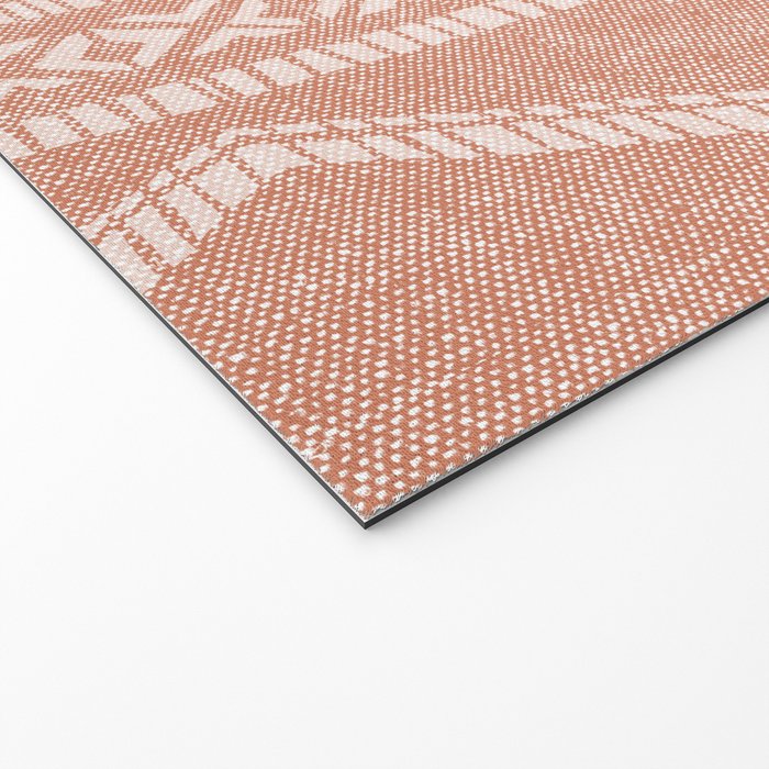 oceania diamond stripes - terracotta Welcome Mat Gallery Image 2