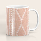 oceania diamond stripes - terracotta Coffee Mug Gallery Image 1