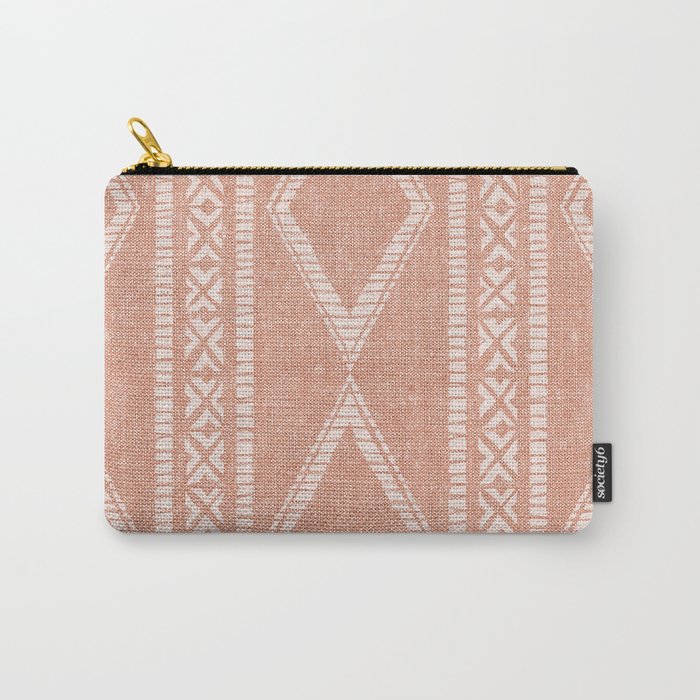 oceania diamond stripes - terracotta Carry All Pouch Gallery Image 1