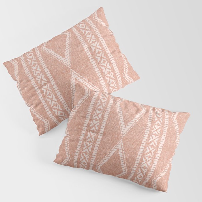 oceania diamond stripes - terracotta Pillow Sham Gallery Image 3