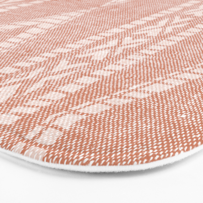 oceania diamond stripes - terracotta Bath Mat Gallery Image 3