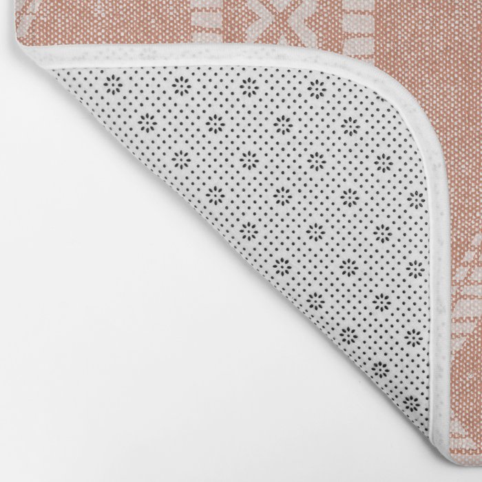 oceania diamond stripes - terracotta Bath Mat Gallery Image 2