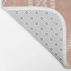 oceania diamond stripes - terracotta Bath Mat Gallery Image 2