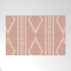 oceania diamond stripes - terracotta Welcome Mat Gallery Image 1