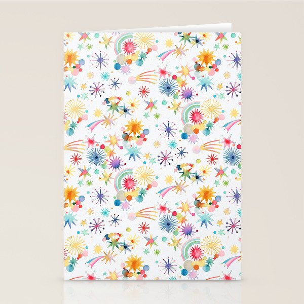 Holiday 2025 Shooting Stars Sky Stationery Card Gallery Image 2