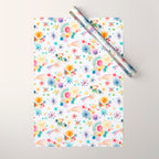Holiday 2025 Shooting Stars Sky Wrapping Paper Gallery Image 1