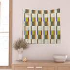 Multicolor Rectangles Wall Tapestry Gallery Image 2
