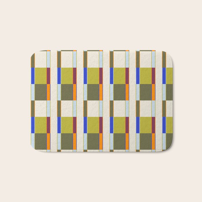 Multicolor Rectangles Bath Mat Gallery Image 1