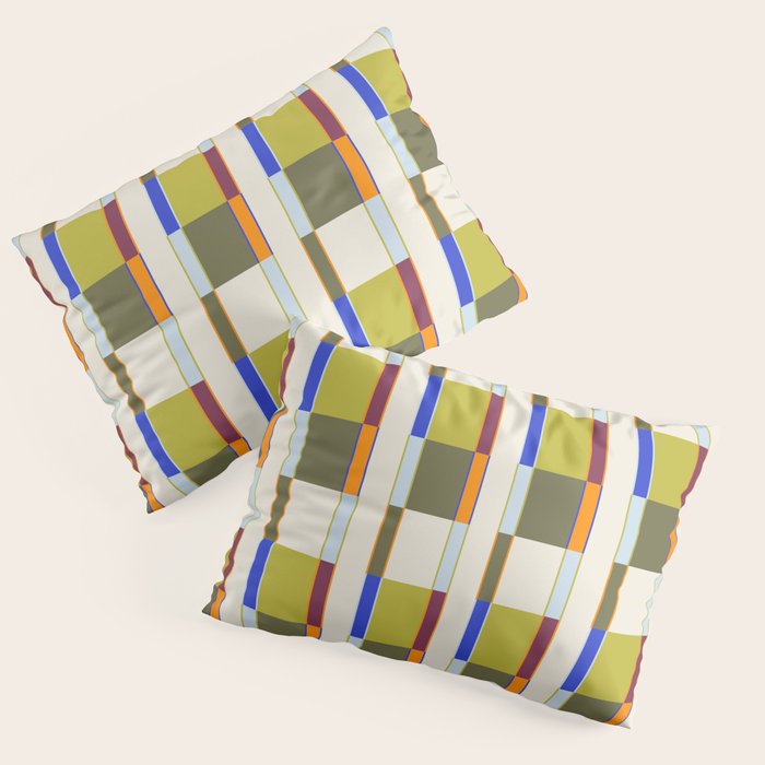 Multicolor Rectangles Pillow Sham Gallery Image 3