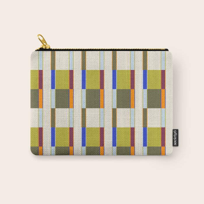Multicolor Rectangles Carry All Pouch Gallery Image 1