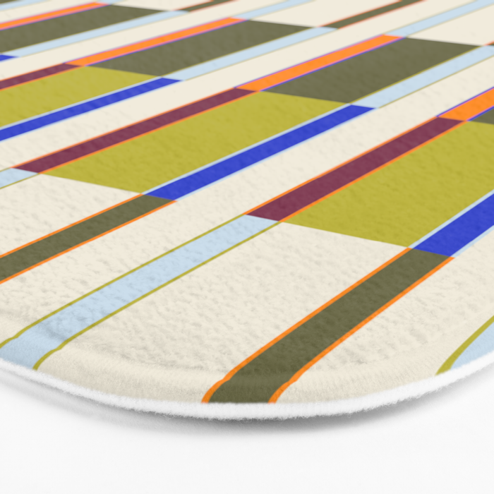 Multicolor Rectangles Bath Mat Gallery Image 3