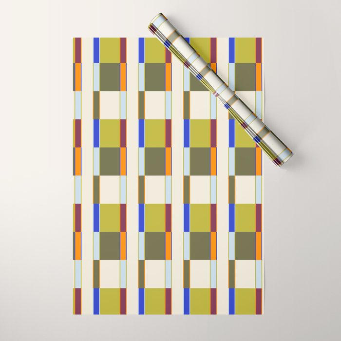 Multicolor Rectangles Wrapping Paper Gallery Image 1