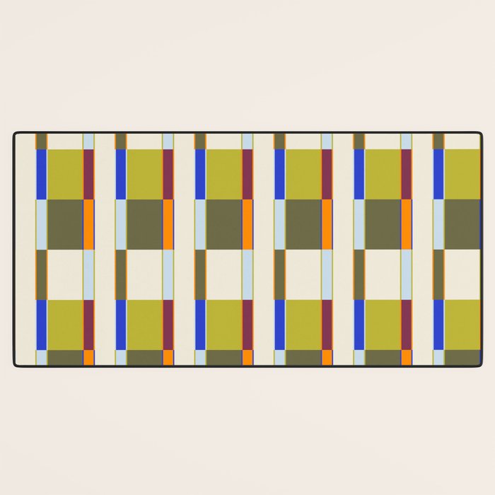Multicolor Rectangles Desk Mat Gallery Image 3