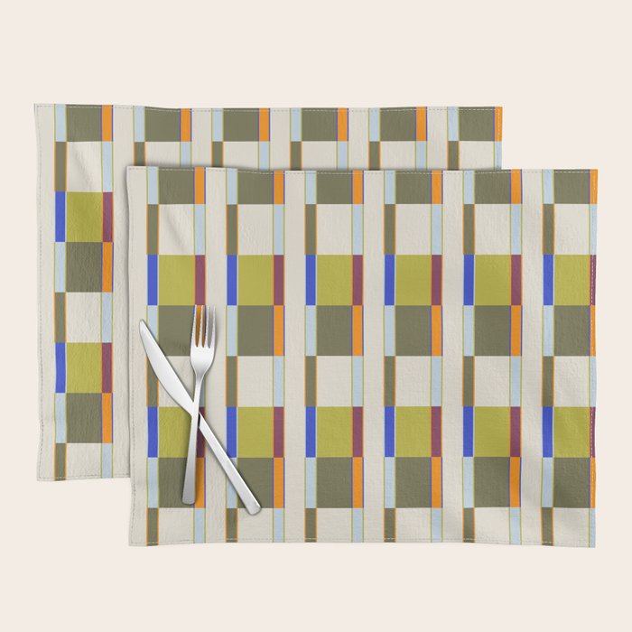 Multicolor Rectangles Placemat Gallery Image 1