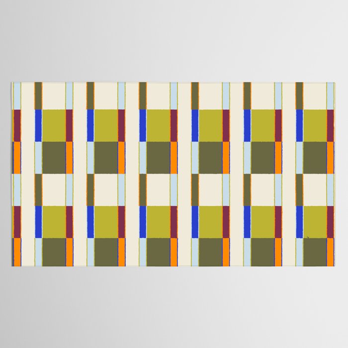 Multicolor Rectangles Tablecloth Gallery Image 2