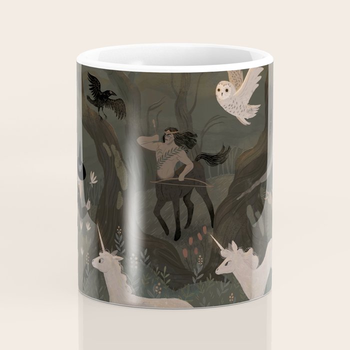 Spooky Forest with Ghosts Coffee Mug Gallery Image 4