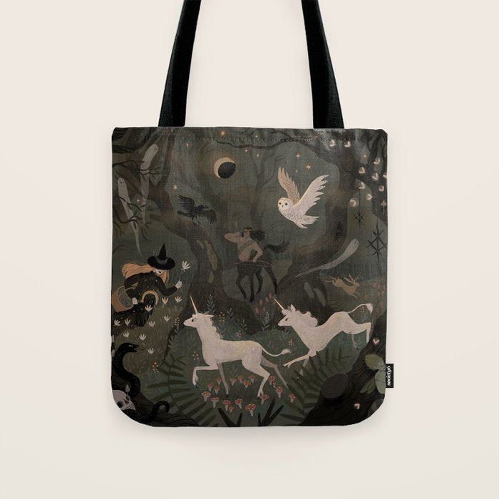 Spooky Forest with Ghosts Tote Bag Gallery Image 1