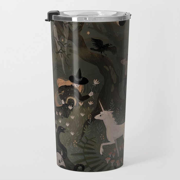 Spooky Forest with Ghosts Travel Mug Gallery Image 3