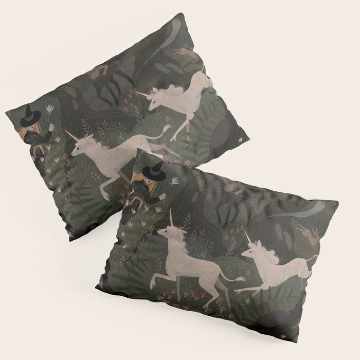 Spooky Forest with Ghosts Pillow Sham Gallery Image 3