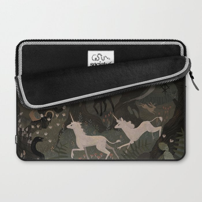 Spooky Forest with Ghosts Laptop Sleeve Gallery Image 2