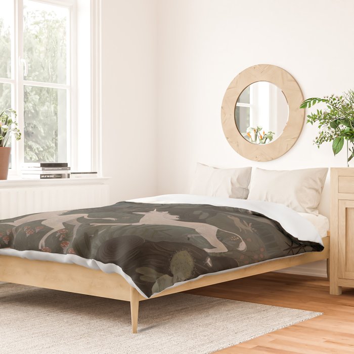 Spooky Forest with Ghosts Duvet Cover Gallery Image 2