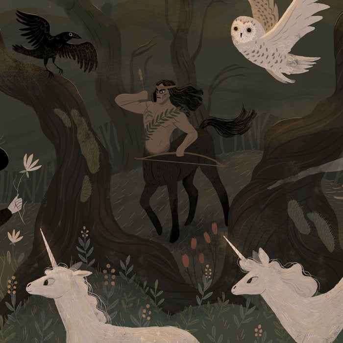 Spooky Forest with Ghosts Coffee Mug Gallery Image 2