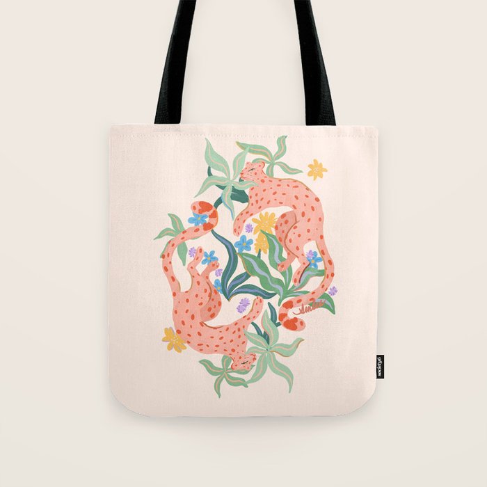 Blush Cheetahs  Tote Bag Gallery Image 1