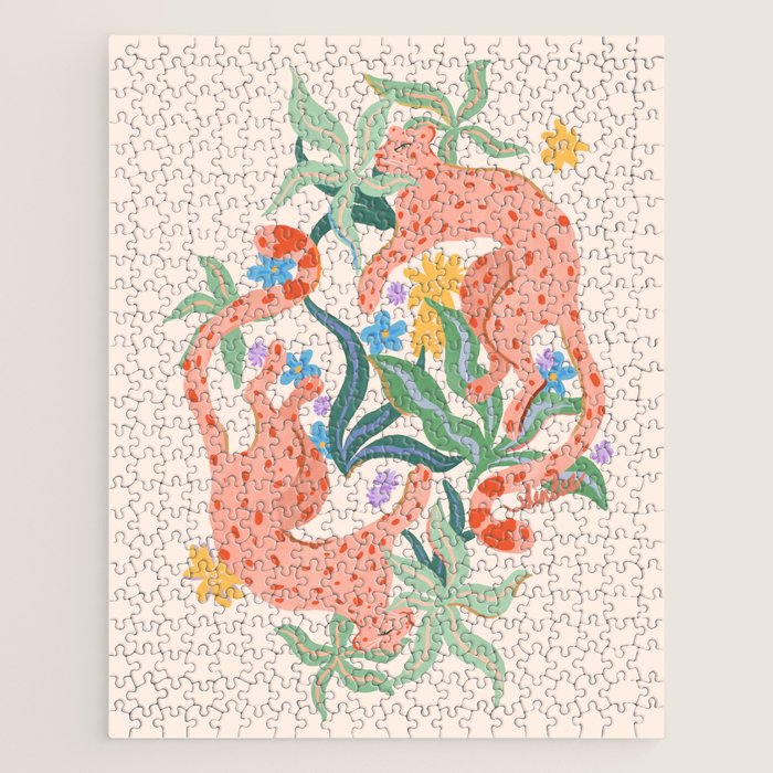 Blush Cheetahs  Jigsaw Puzzle Gallery Image 1
