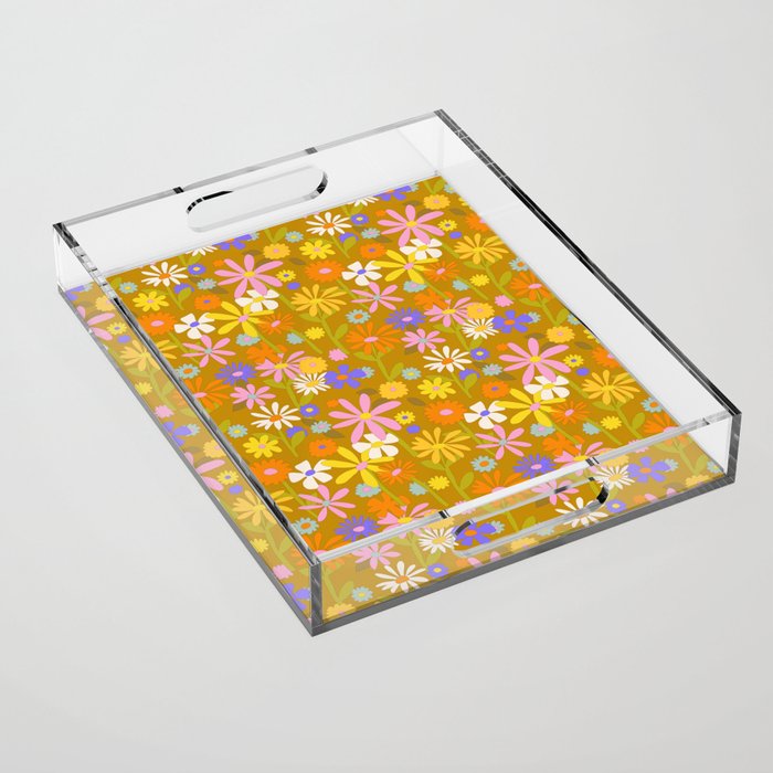 Flower Power Acrylic Tray Gallery Image 1