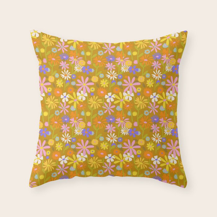 Flower Power Throw Pillow Gallery Image 6