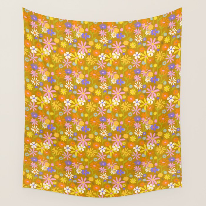 Flower Power Wall Tapestry Gallery Image 4