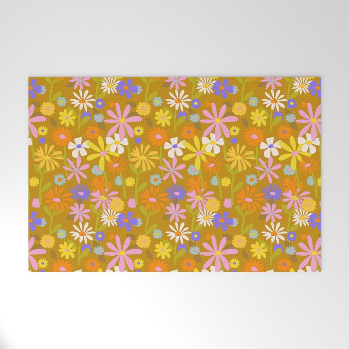 Flower Power Welcome Mat Gallery Image 1