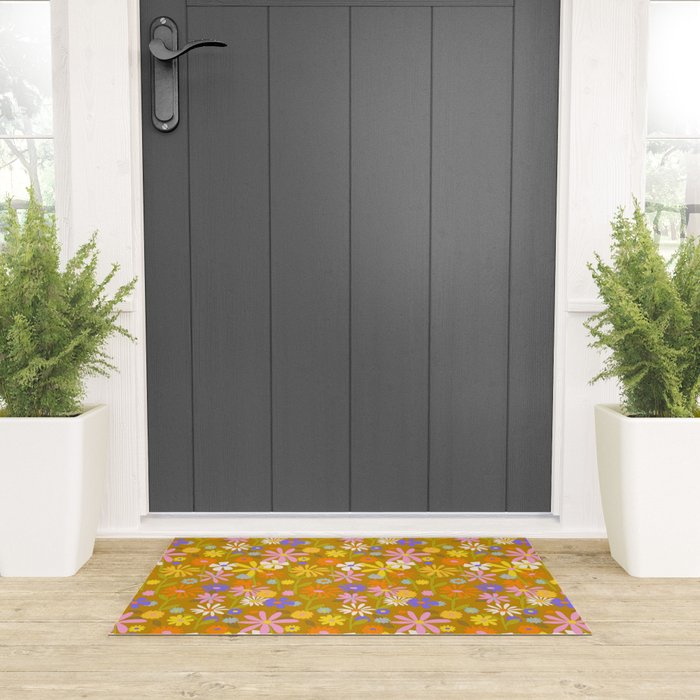 Flower Power Welcome Mat Gallery Image 3
