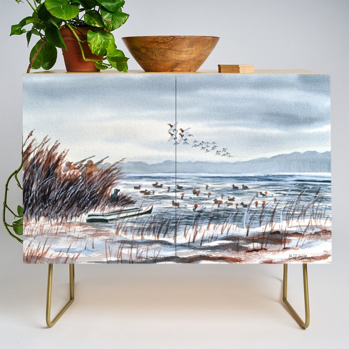 Duck Hunting For Canvasbacks Credenza Gallery Image 1