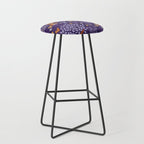 Foxes Playing in a Purple Forest Stool Gallery Image 1