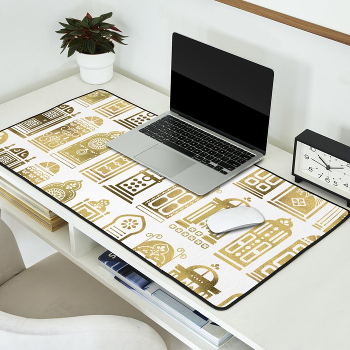 Moroccan Doors - Gold Palette Desk Mat Gallery Image 2